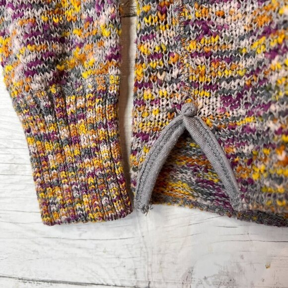We the Free Sweater Womens Size Small Colorful Boston Melange Marled Side Slits - Picture 5 of 15